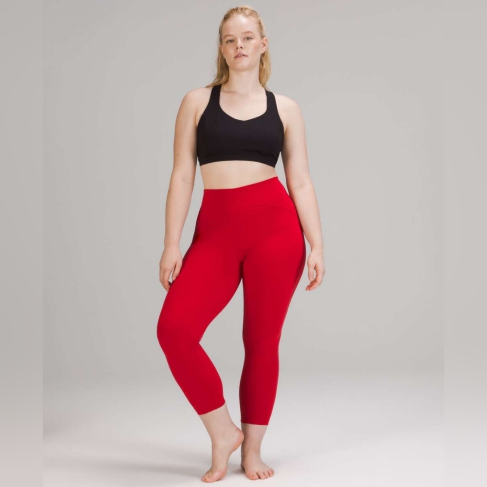 lululemon athletica Red High-Rise Cropped Leggings